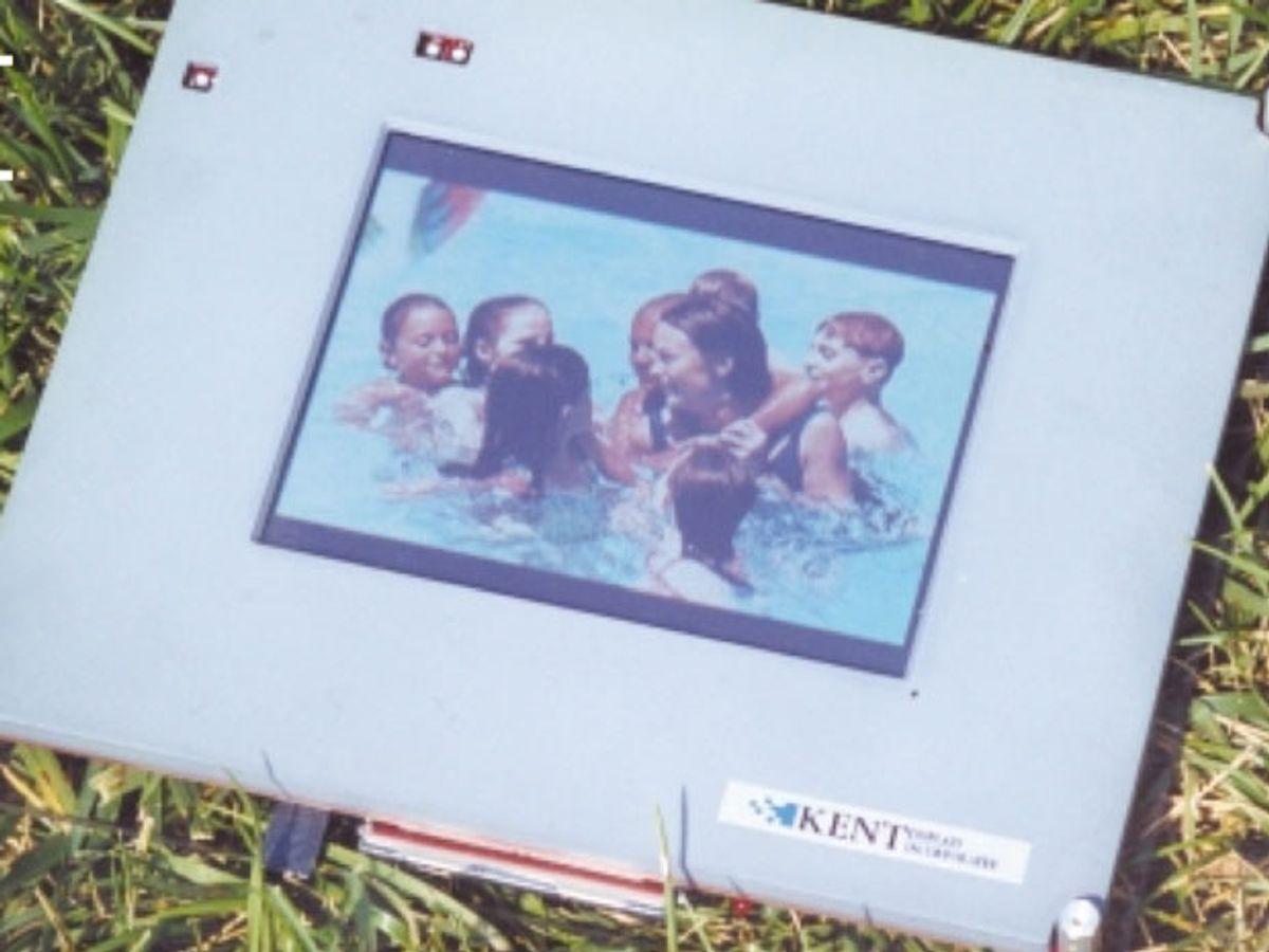 a 160-mm-diagonal, color cholesteric liquid-crystal display